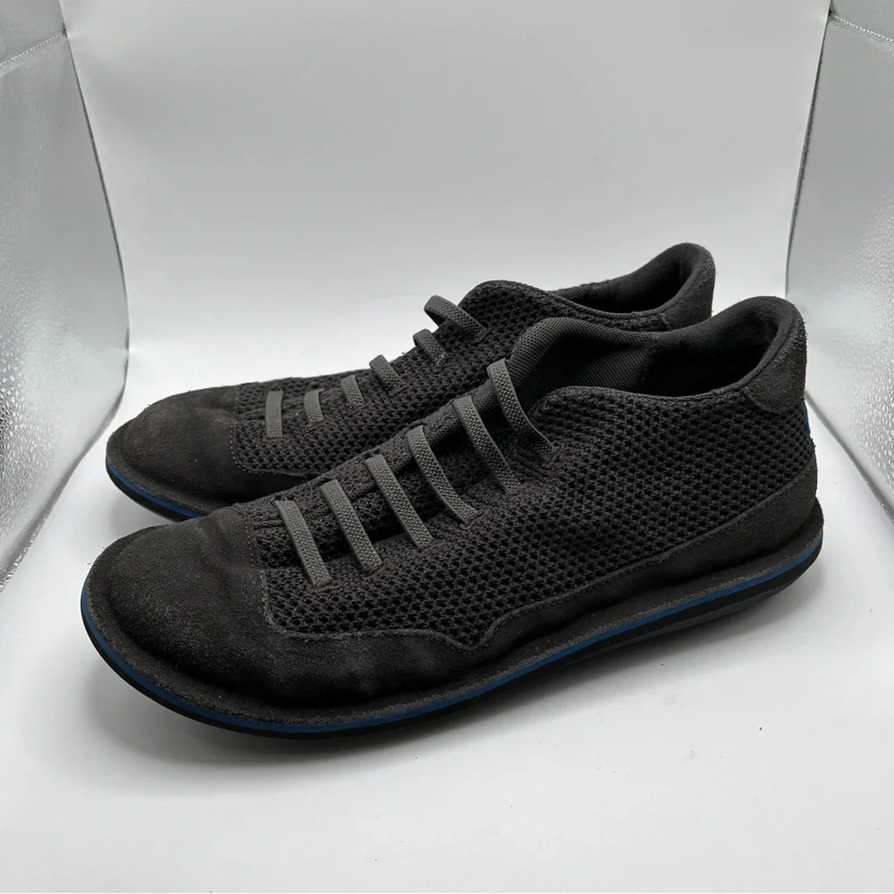 Camper Beetle Gray Textile and Nubuck Leather Ankle Boots for Men size 41 US 8
